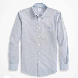 Brooks Brothers XL Stretch Regent Regular-Fit Sport Shirt, Non-Iron Oxford